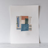 "Denim Evolution" Original Collage by Holly Young - Rug & Weave