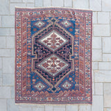 4'5" x 5'8" Antique Kazak Rug