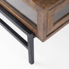 Ariel Coffee Table - Dark Brown Wood - Rug & Weave