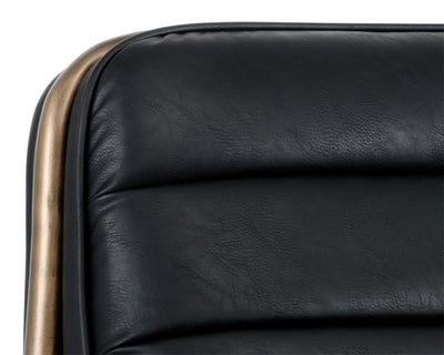 Lincoln Lounge Chair / Vintage Black - Rug & Weave