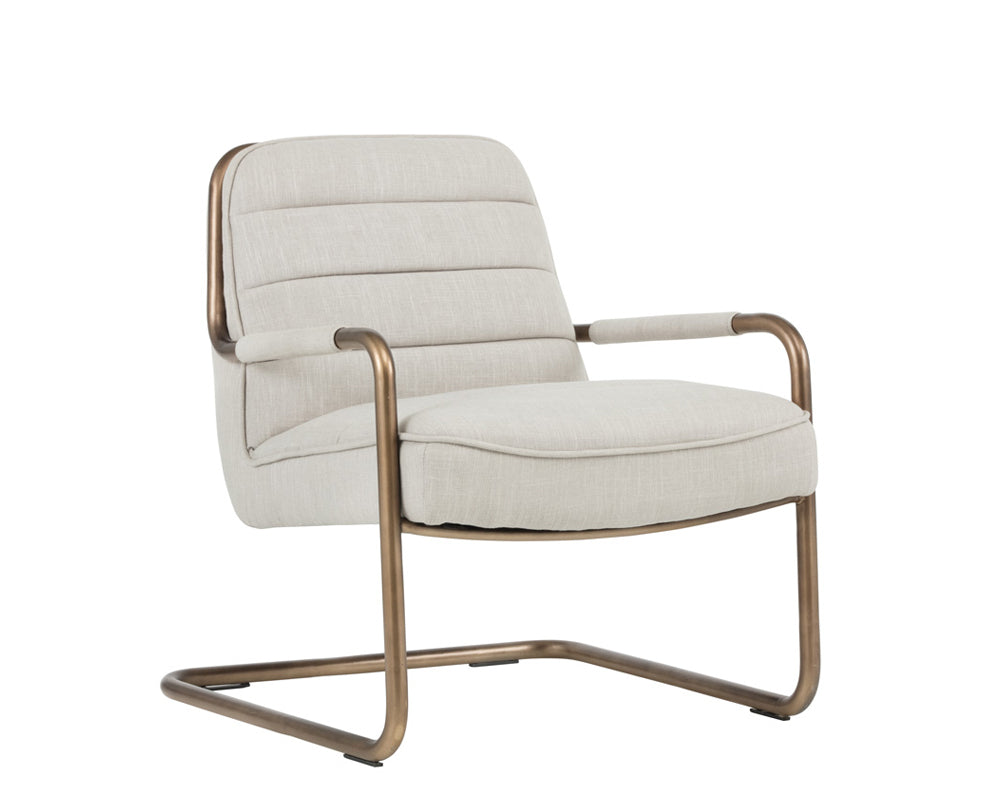 Lincoln Lounge Chair / Beige Linen