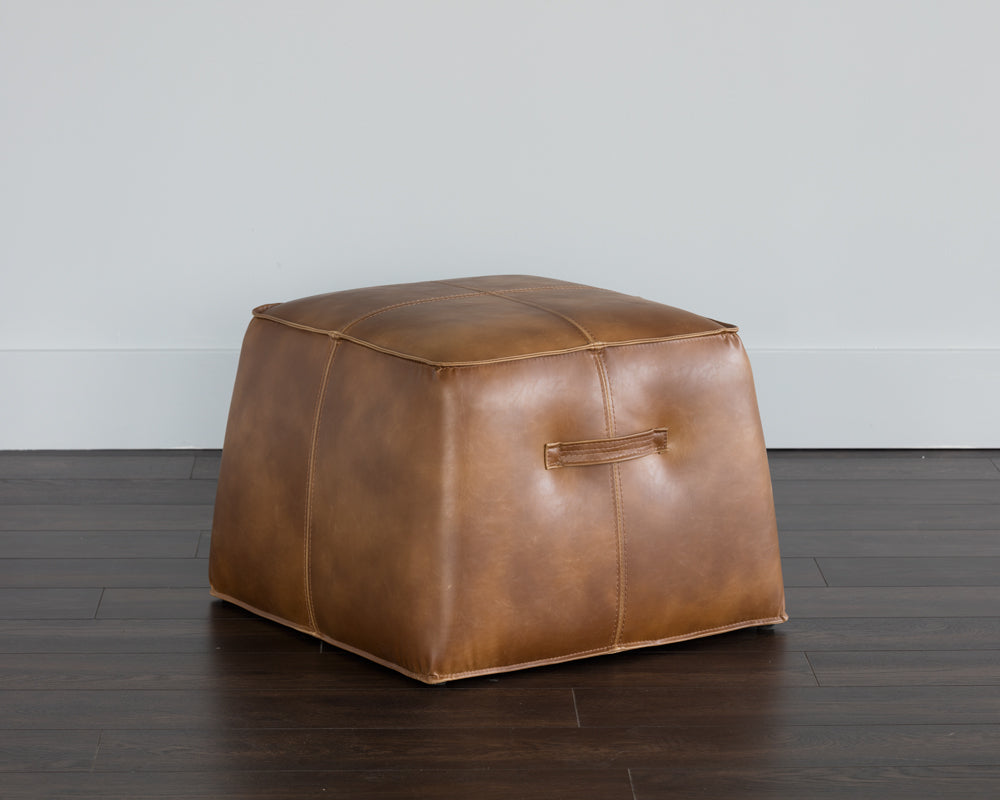 Aiden Ottoman / Tan - Rug & Weave