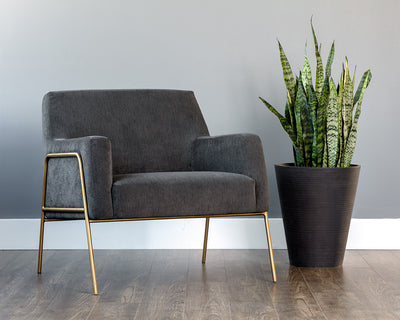Cybil Lounge Chair / Kohl Grey - Rug & Weave