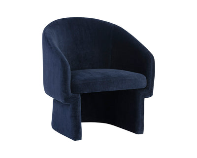 Lola Lounge Chair / Navy - Rug & Weave