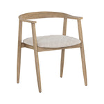 Jeremy Dining Armchair / Weathered Oak / Dove Cream - Rug & Weave