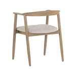 Jeremy Dining Armchair / Weathered Oak / Dove Cream - Rug & Weave