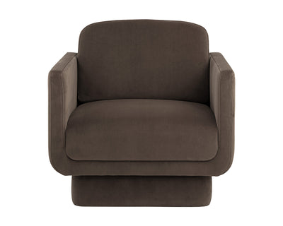 Evelyn Lounge Chair - Meg Dark Brown - Rug & Weave