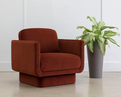 Evelyn Lounge Chair - Meg Rust - Rug & Weave