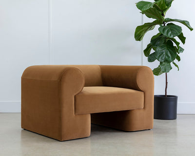 Owen Lounge Chair - Meg Gold - Rug & Weave