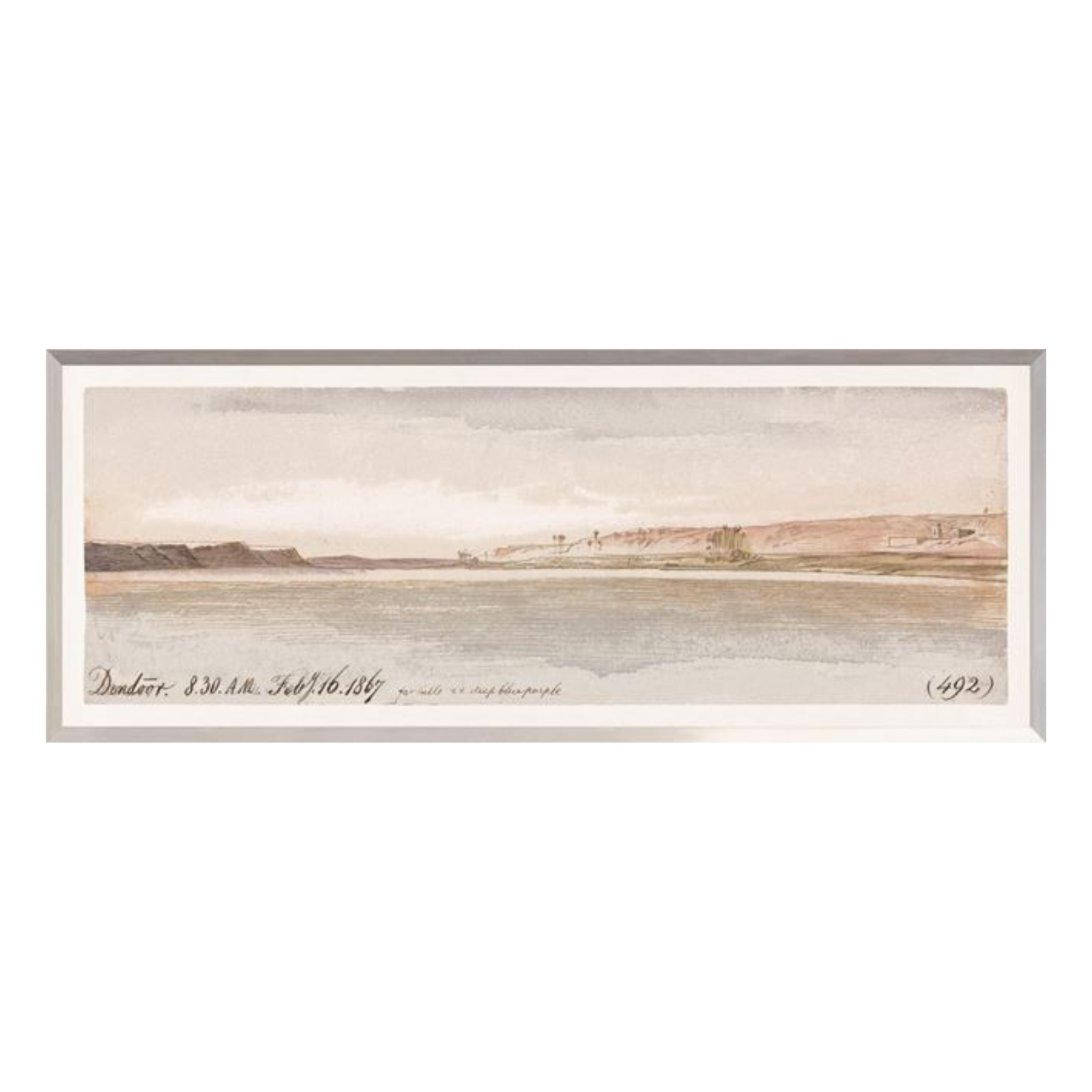 “Watercolour Beach” Framed Art Print ARTWORK - framed print Celadon Art