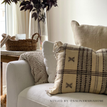 Cream Bhujodi Fringe Pillow Cover - Rug & Weave