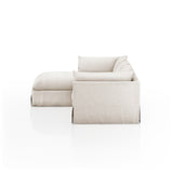 Hanna 2-pc Sectional - Valley Nimbus - Rug & Weave