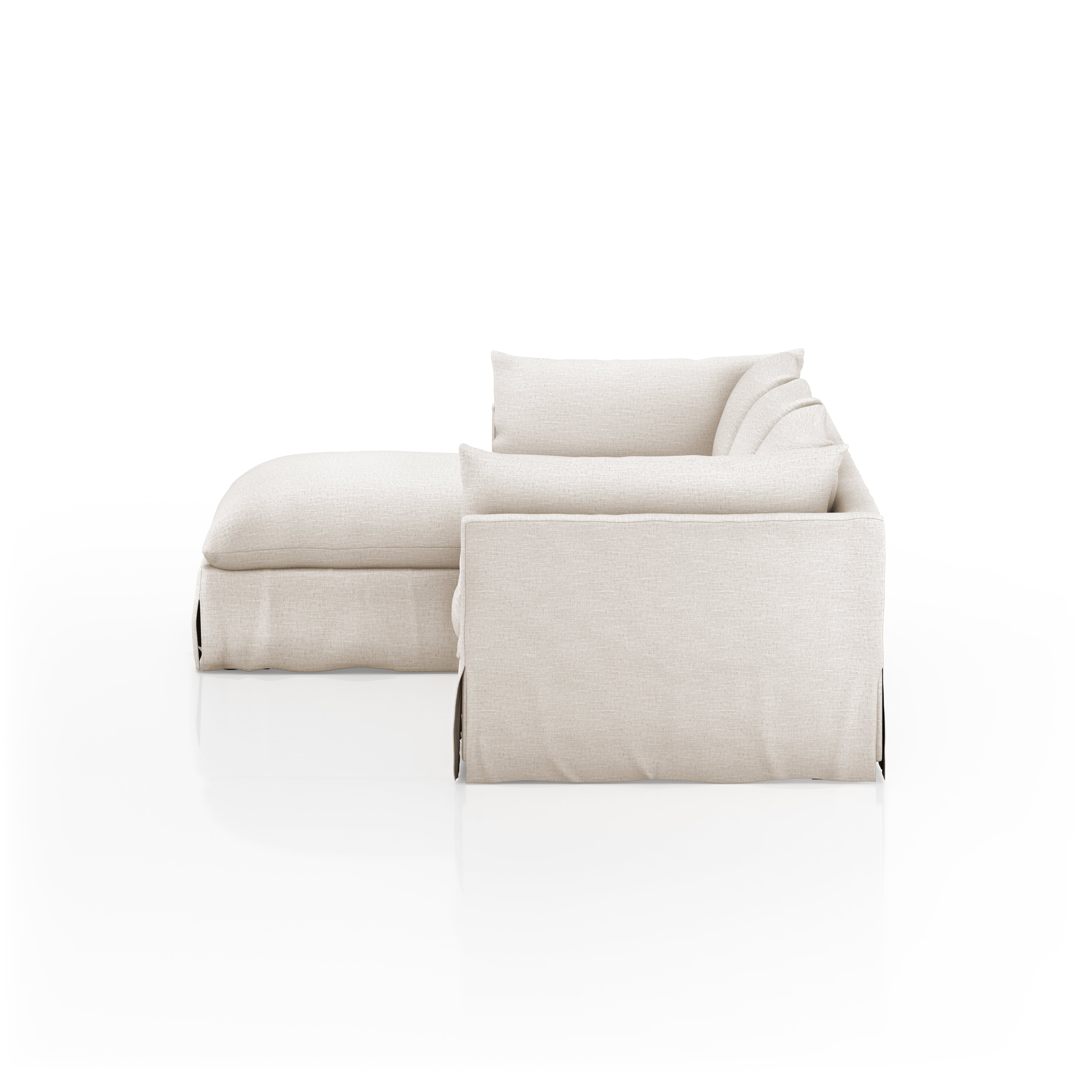 Hanna 2-pc Sectional - Valley Nimbus - Rug & Weave