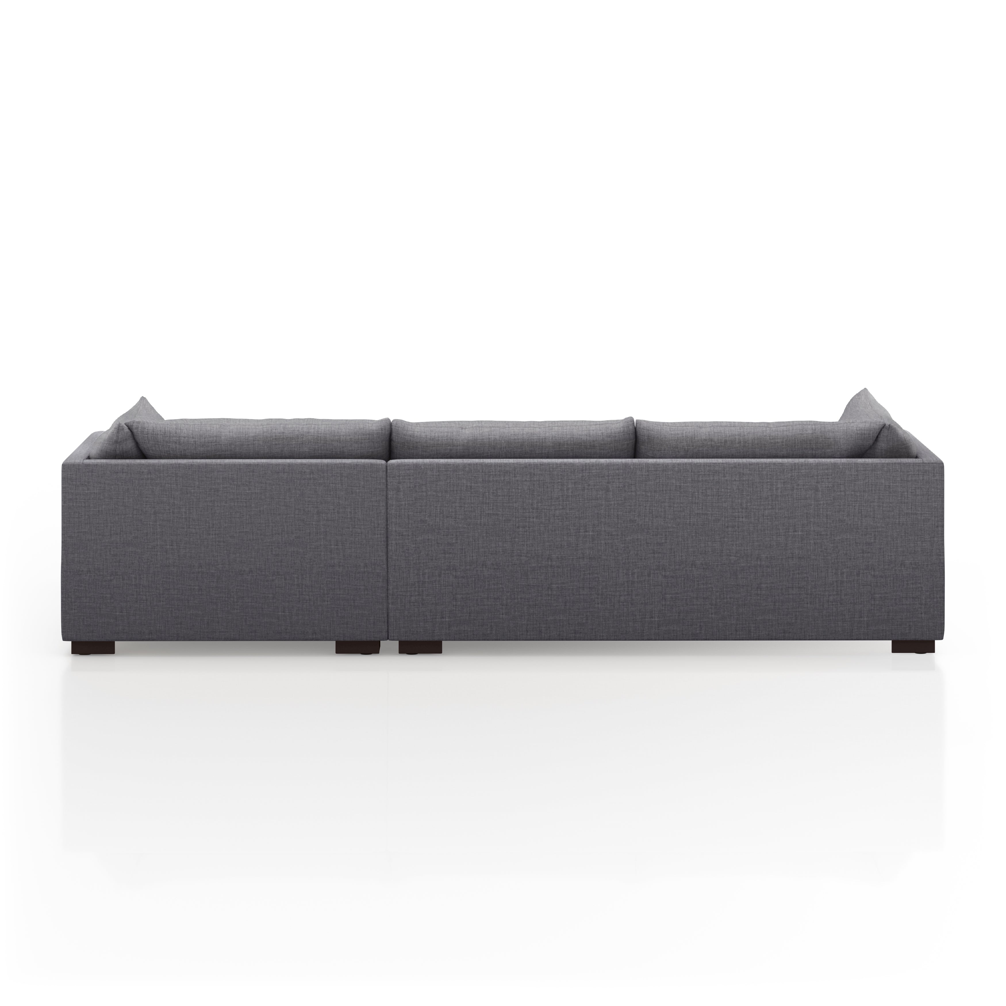 Walden 2 Piece Sectional - Charcoal - Rug & Weave