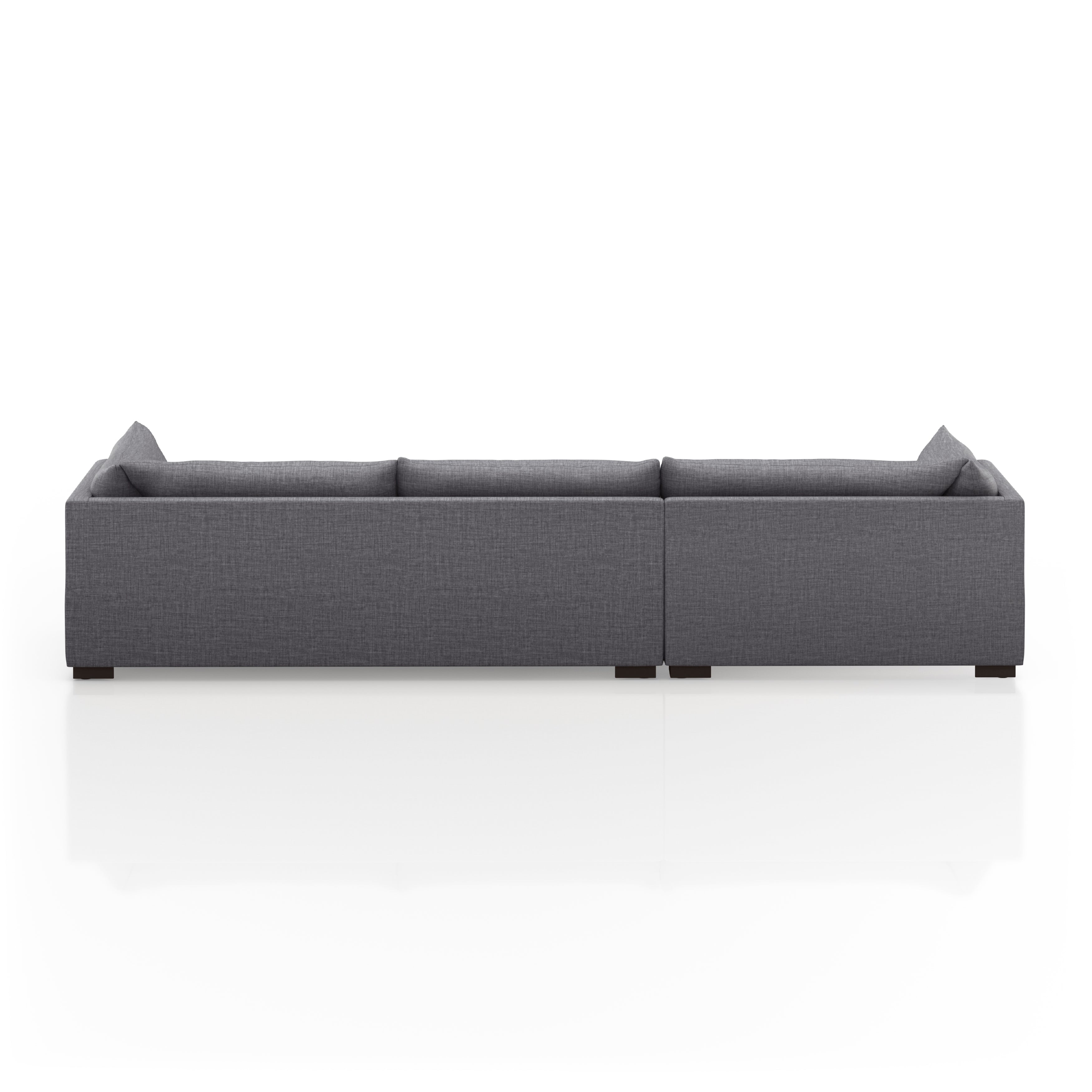 Walden 2 Piece Sectional - Charcoal - Rug & Weave