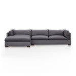 walden 2 piece sectional charcoal - rug & weave