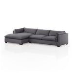 Walden 2 Piece Sectional - Charcoal - Rug & Weave