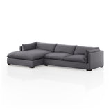 Walden 2 Piece Sectional - Charcoal - Rug & Weave