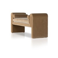 Michelle Accent Bench - Camel 6 - FURNITURE - ottoman Four Hands