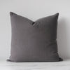 Charcoal linen pillow
