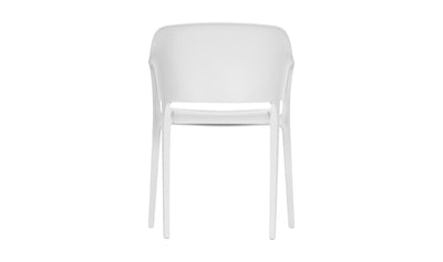 Set of Two Fara Outdoor Dining Chair - White