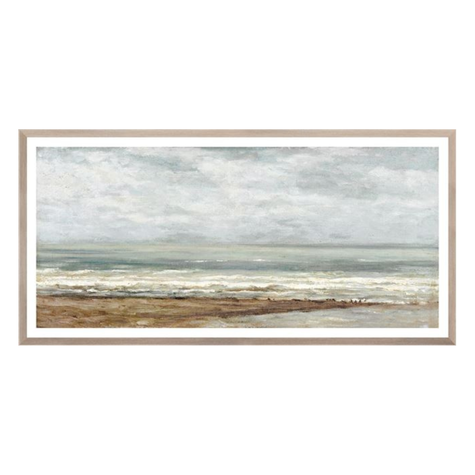 "Rolling Waves Seascape” Framed Art Print