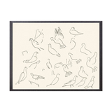 "Doves" Framed Art Print - Rug & Weave