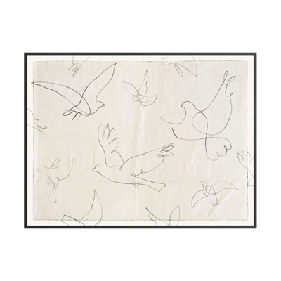 "Birds In Flight" Framed Art Print - Rug & Weave