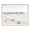 "Beach in California" Framed Art Print - Rug & Weave