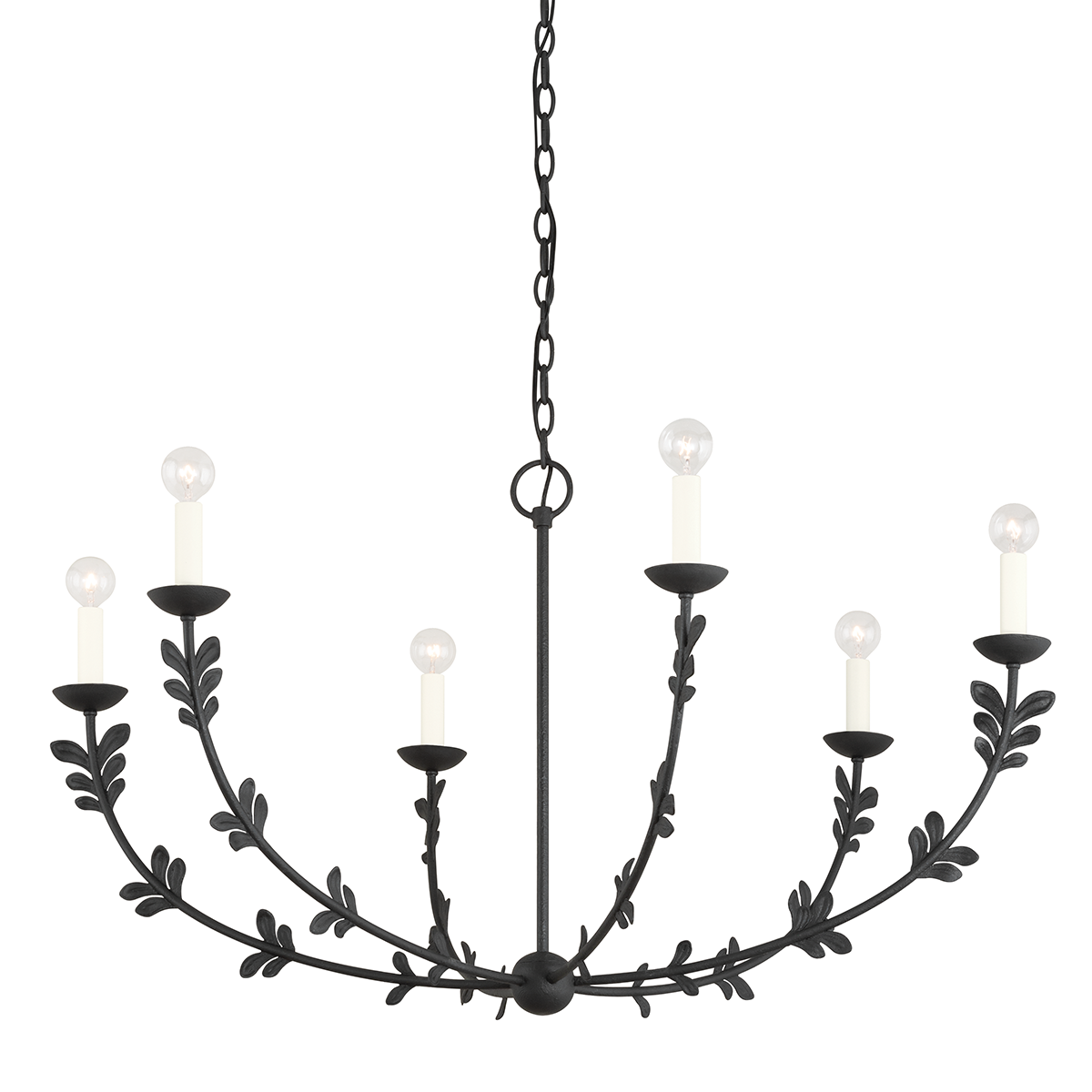 Florian Chandelier Large LIGHTING - chandelier Hudson Valley Lighting Black Iron