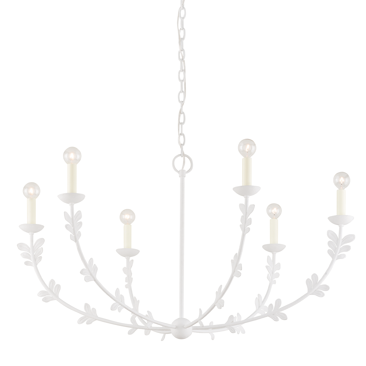 Florian Chandelier Large LIGHTING - chandelier Hudson Valley Lighting Gesso White