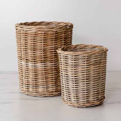 Hand-Woven Wicker Basket Set - Rug & Weave