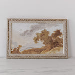 "Hillside Trees Petite Scape" Framed Art Print - Rug & Weave