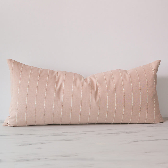 Blush Long Lumbar Pillow Cover - Rug & Weave
