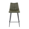 Set of Two Izzy Counter Stools - Dark Green - Rug & Weave