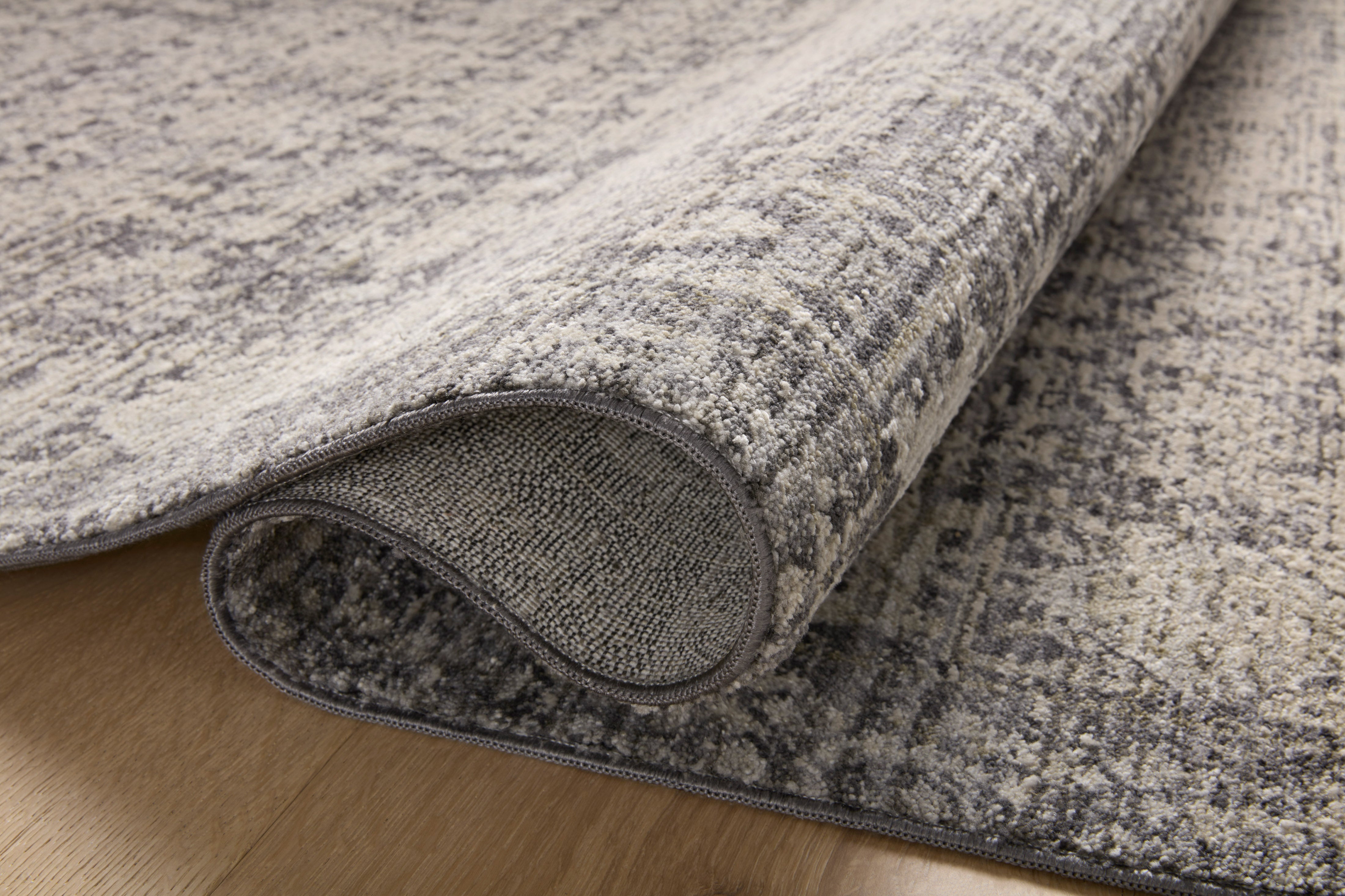 Amber Lewis x Loloi Alie Charcoal / Dove 0-patterned rugs Loloi