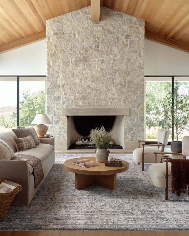 Amber Lewis x Loloi Alie Charcoal / Dove 0-patterned rugs Loloi