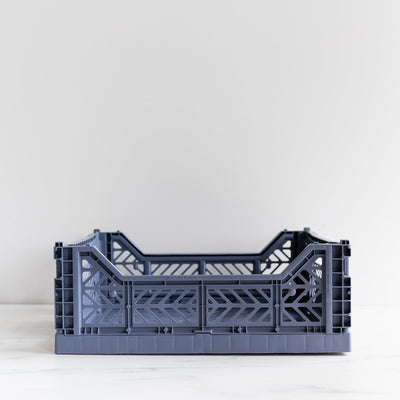 Cobalt Blue Folding Crate - Rug & Weave