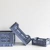 Cobalt Blue Folding Crate - Rug & Weave