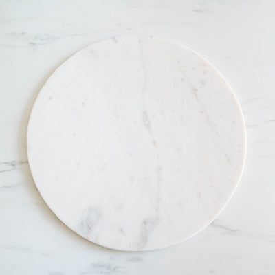 Round Marble Serving Plate - Rug & Weave