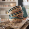 Small Pinwheel Handmade Basket - Rug & Weave