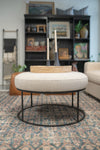 Eli Ottoman / Cream - Rug & Weave