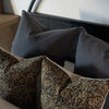 Charcoal linen oversized pillow covers
