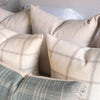 Oatmeal linen double sided pillow covers