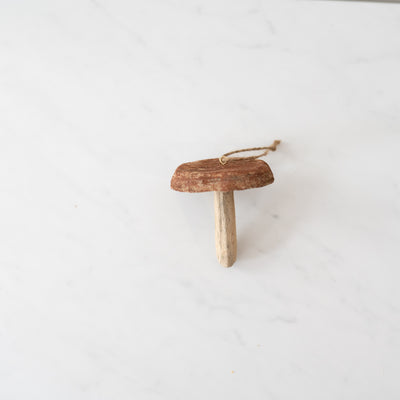 Wood Mushroom Ornament - Rug & Weave