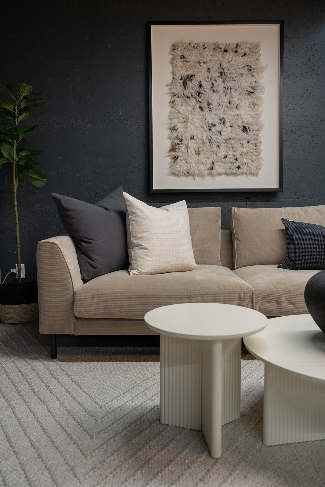 Gus* Modern Odeon End Table - Pearl - Rug & Weave 
