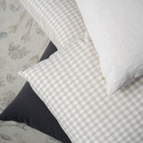 Gingham Linen Pillow Cover