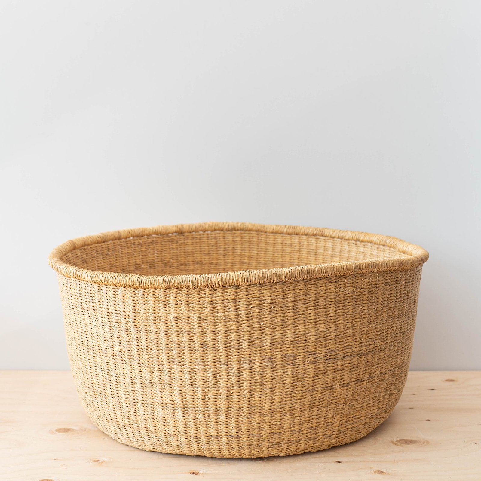 Bolga Simple Floor Basket - Rug & Weave
