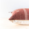 Rust Bhujodi Fringe Pillow Cover - Rug & Weave
