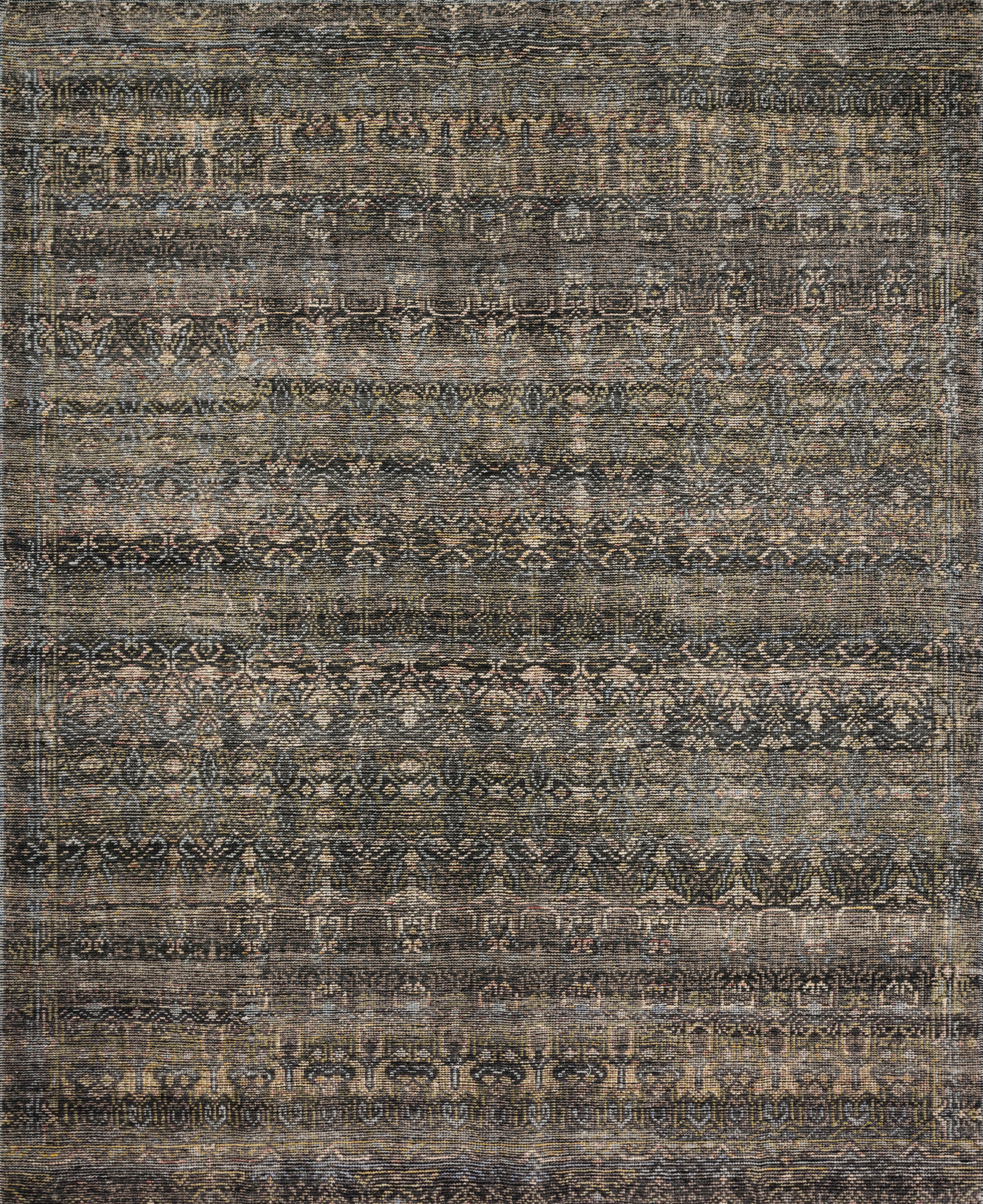 Loloi Amara Charcoal / Lagoon Rug - Rug & Weave
